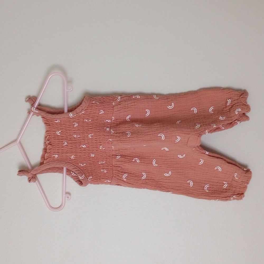 Grayson Mini Rainbow Smocked Baby Outfit